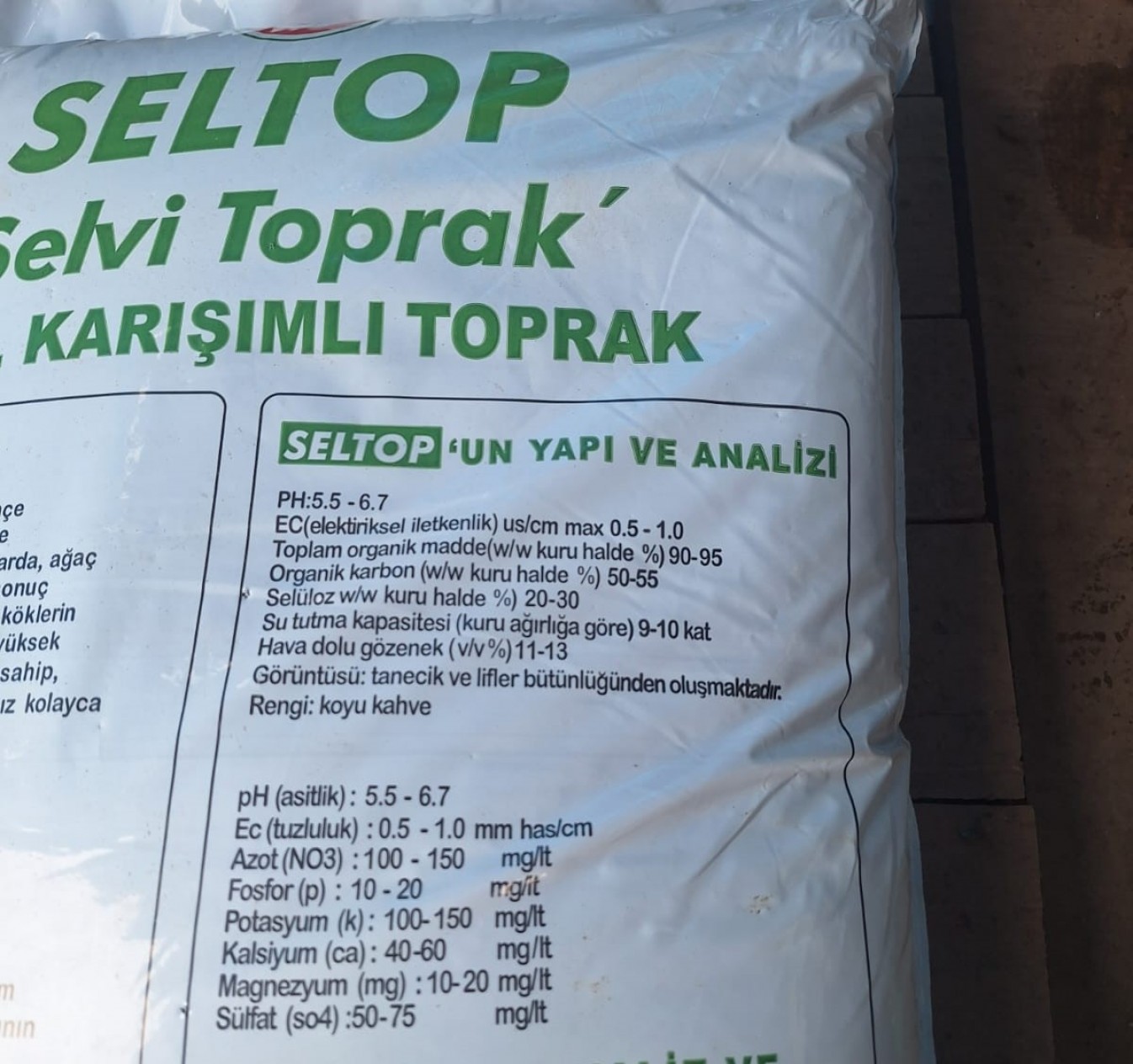 40 Lt Seltop Çiçek Toprağı 40 Lt Seltop Çiçek Toprağı