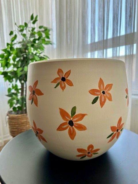 El İşlemeli Çanak Saksı-10 Lt El İşlemeli Çanak Saksı-10 Lt