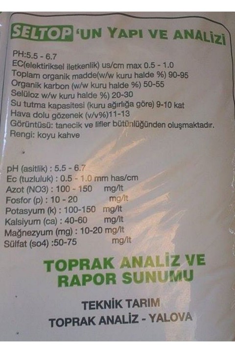 Seltop Özel Karışımlı Çiçek Toprağı